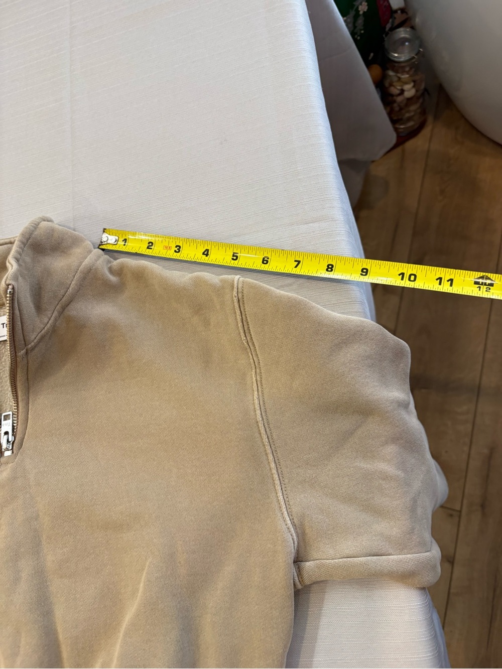 Tna Cropped Quarter-Zip Pullover - Tan #1490 - Picture 14 of 16
